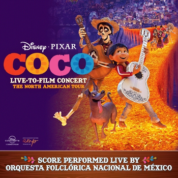Disney and Pixar’s Coco comes to life in a live-to-film concert as Orquesta Folclórica Nacional de México performs the score live, celebrating Día de los Muertos. Tickets available.